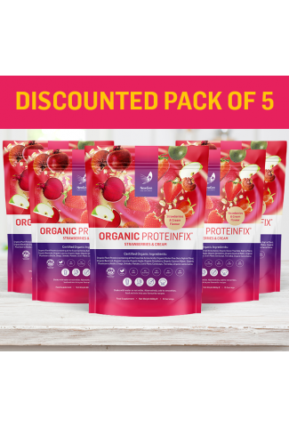 Organic ProteinFix Strawberries and Cream - Discounted pack of 5